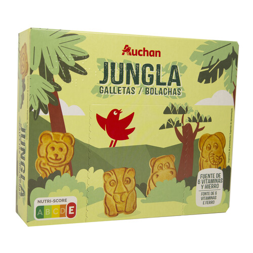 Alcampo PRODUCTO ALCAMPO Jungla Galletas con cereales 375 g