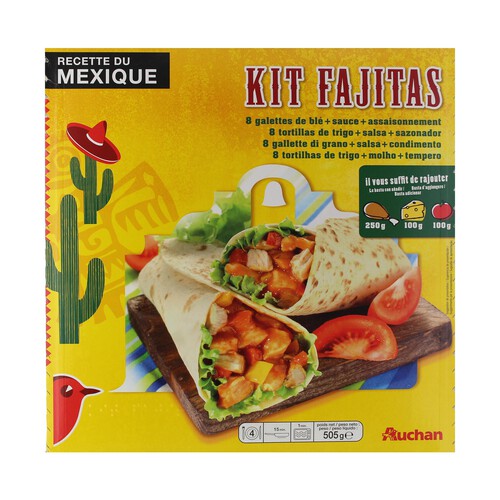 Alcampo PRODUCTO ALCAMPO Kit para hacer fajitas PRODUCTO ALCAMPO 505 g