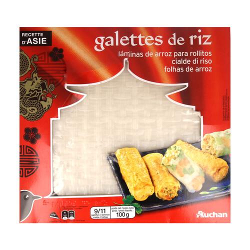 Alcampo PRODUCTO ALCAMPO Láminas de arroz para hacer rollitos PRODUCTO ALCAMPO 100 g