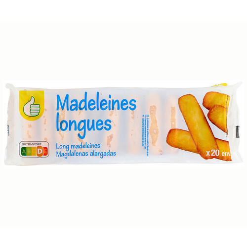 Alcampo PRODUCTO ALCAMPO Magdalenas alargadas auchan económico 250g
