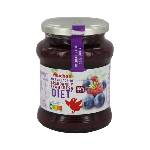 Alcampo PRODUCTO ALCAMPO Mermelada de arándanos y frambuesa sin azúcares añadidos Diet PRODUCTO ALCAMPO 350 gr
