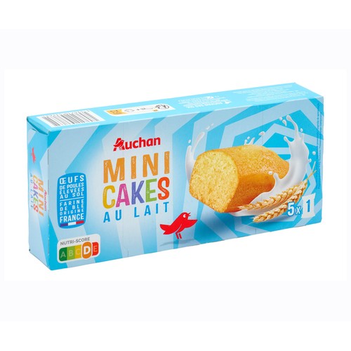 Alcampo PRODUCTO ALCAMPO Mini bizcochos de leche 5 uds.135 gr