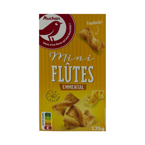 Alcampo PRODUCTO ALCAMPO Mini flautas hojaldradas al queso PRODUCTO ALCAMPO 125 g