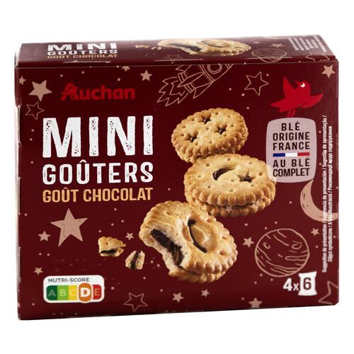 Alcampo PRODUCTO ALCAMPO Mini galletas con relleno sabor a chocolate 24 uds