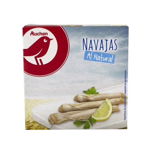Alcampo PRODUCTO ALCAMPO Navajas Chilenas al natural lata de 63 g