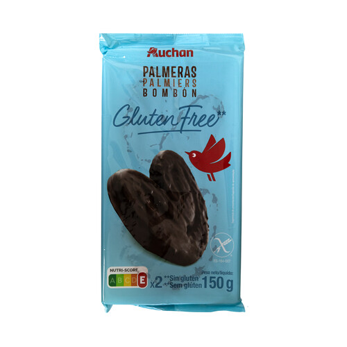 Alcampo PRODUCTO ALCAMPO Palmeras bombón elaboradas sin gluten 2 uds 150 g
