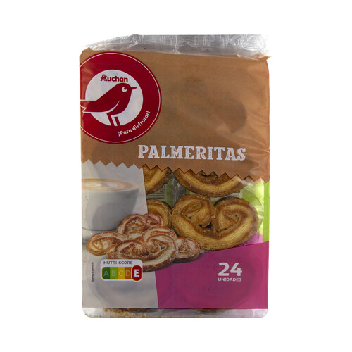 Alcampo PRODUCTO ALCAMPO Palmeritas de hojaldre 24 uds