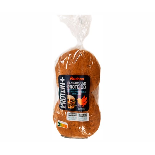 Alcampo PRODUCTO ALCAMPO Pan burger con semillas proteico x 4 uds. 300 gr