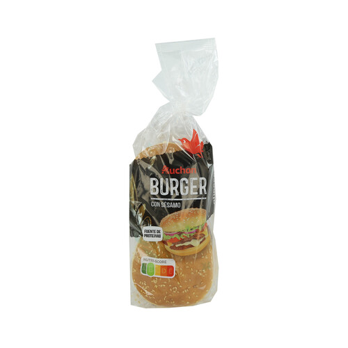 Alcampo PRODUCTO ALCAMPO Pan burguer con sésamo 4 uds. 220 g
