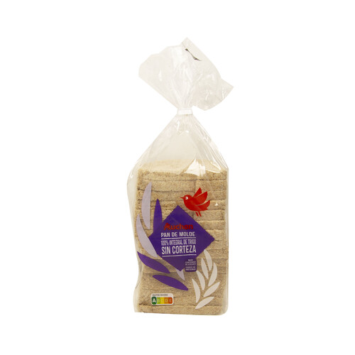 Alcampo PRODUCTO ALCAMPO Pan de molde integral sin corteza 450 g