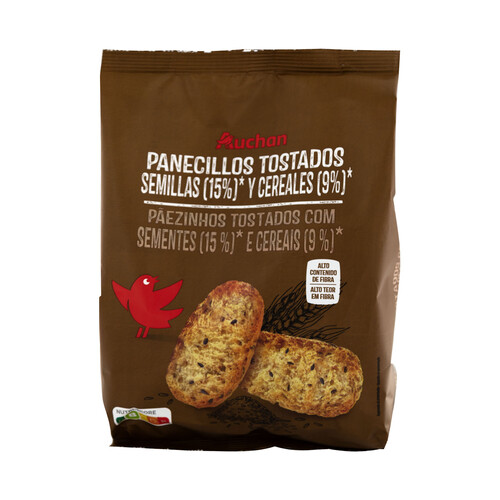 Alcampo PRODUCTO ALCAMPO Panecillos tostados con semillas (15%) y cereales (9%) 200 g