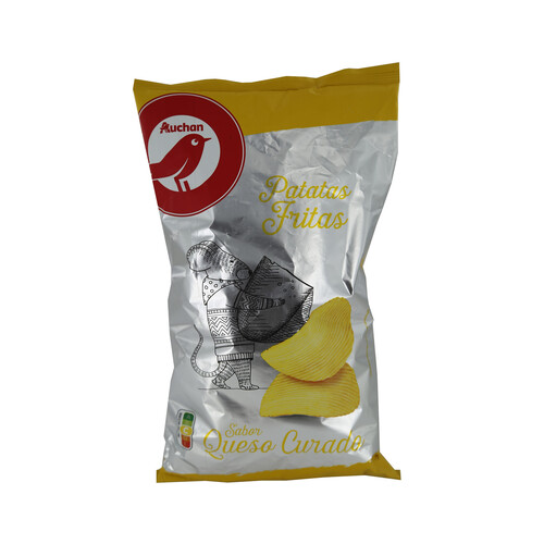 Alcampo PRODUCTO ALCAMPO Patatas fritas lisas con sabor a queso curado PRODUCTO ALCAMPO bolsa de 160 g