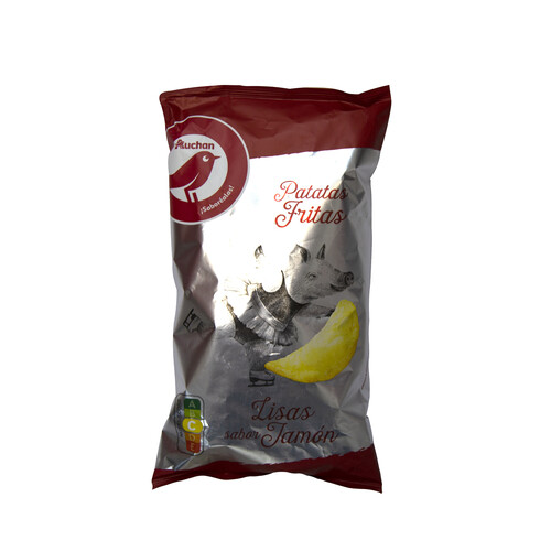 Alcampo PRODUCTO ALCAMPO Patatas fritas lisas con sabor a jamón PRODUCTO ALCAMPO bolsa de 160 g