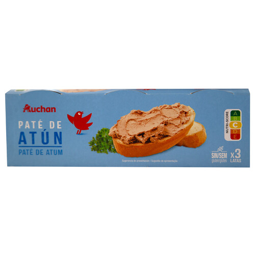 Alcampo PRODUCTO ALCAMPO Paté de atún PRODUCTO ALCAMPO lata de 80 g. pack de 3 uds
