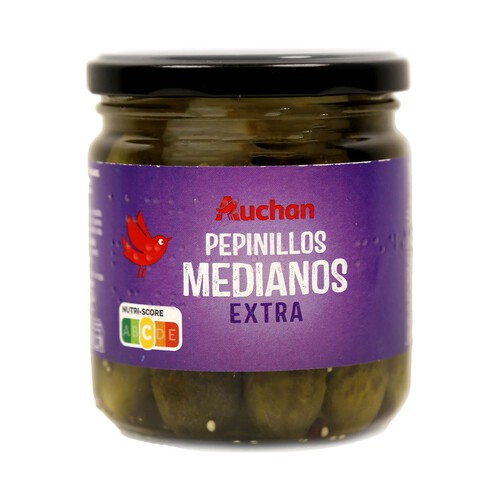 Alcampo PRODUCTO ALCAMPO Pepinillos medianos en vinagre extra PRODUCTO ALCAMPO frasco de 180 g