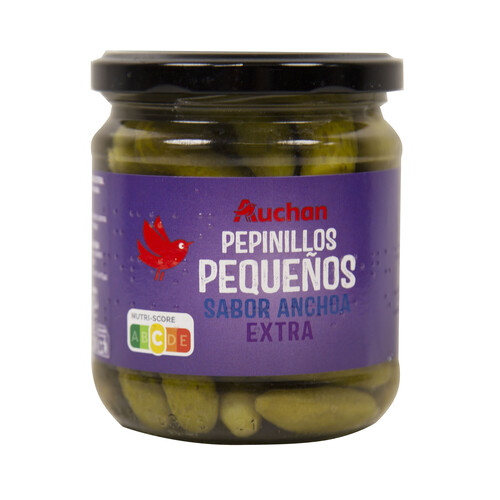 Alcampo PRODUCTO ALCAMPO Pepinillos pequeños sabor a anchoa PRODUCTO ALCAMPO frasco de 180 g