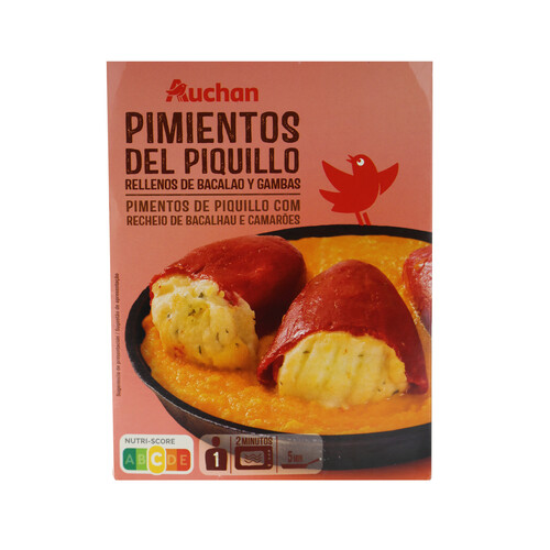 Alcampo PRODUCTO ALCAMPO Pimiento del piquillo rellenos de bacalao y gambas 280 g