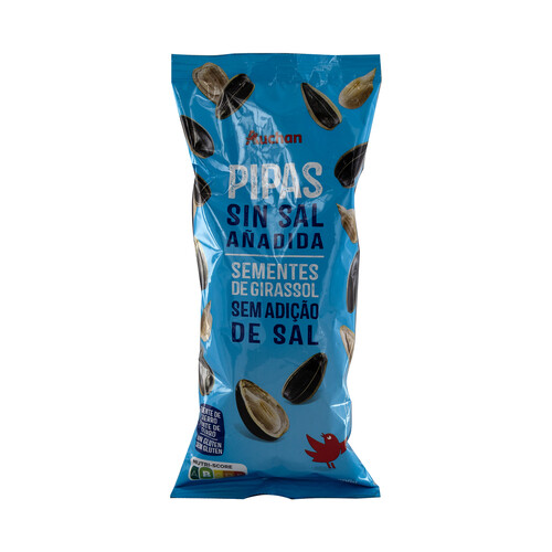 Alcampo PRODUCTO ALCAMPO Pipas de girasol tostadas sin sal añadida 200 g