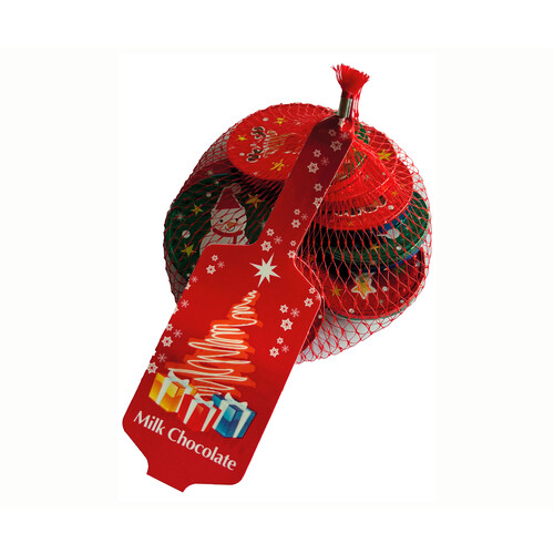 Alcampo PRODUCTO ALCAMPO Red monedas de navidad glossy 72 g