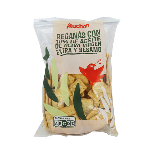 Alcampo PRODUCTO ALCAMPO Regañas con 10% de aceite de oliva virgen extra y 4% de sésamo 250 g
