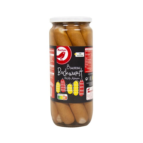 Alcampo PRODUCTO ALCAMPO Salchichas Bockwurst cocidas y ahumadas PRODUCTO ALCAMPO frasco de 720 g