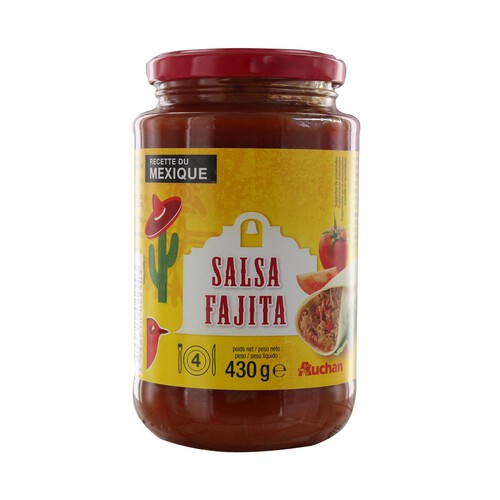 Alcampo PRODUCTO ALCAMPO Salsa mejicana a base de tomates y verduras especial fajitas PRODUCTO ALCAMPO 410 g