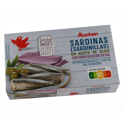 Alcampo PRODUCTO ALCAMPO Sardinas (sardinillas) bajo contenido en sal 65 g