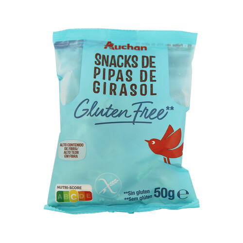Alcampo PRODUCTO ALCAMPO Snack de pipas de girasol sin gluten con aceite de oliva 50 g