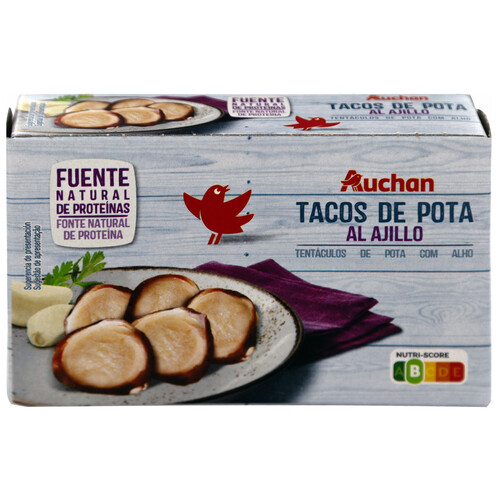 Alcampo PRODUCTO ALCAMPO Tacos de pota al ajillo 72 g