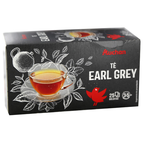 Alcampo PRODUCTO ALCAMPO Té Earl Grey (té negro con aroma a bergamota) 25 uds. 43 75 g
