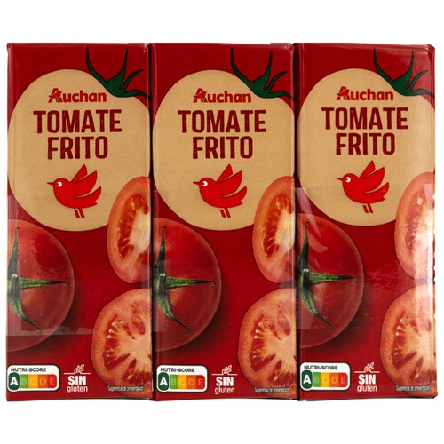 Alcampo PRODUCTO ALCAMPO Tomate frito brik de 3 uds x 200 g