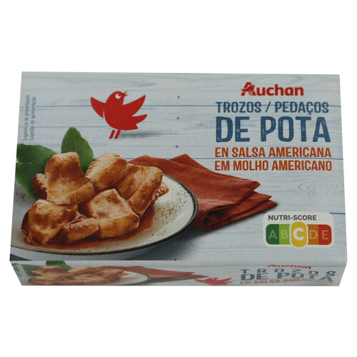 Alcampo PRODUCTO ALCAMPO Trozos de pota en salsa Americana lata de 72 g