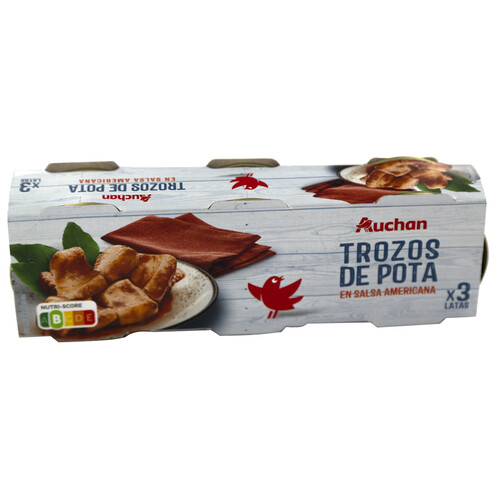 Alcampo PRODUCTO ALCAMPO Trozos de pota en salsa americana 3 uds x 51 g