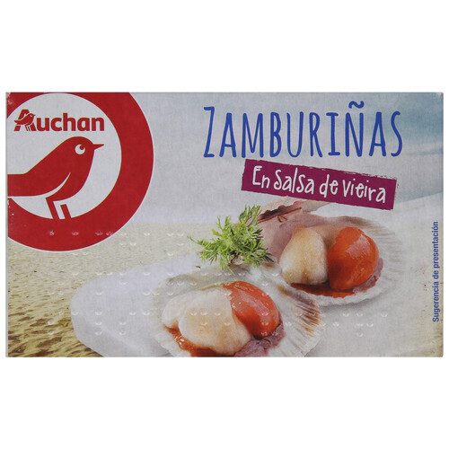 Alcampo PRODUCTO ALCAMPO Zamburiñas en salsa de vieira 113 g
