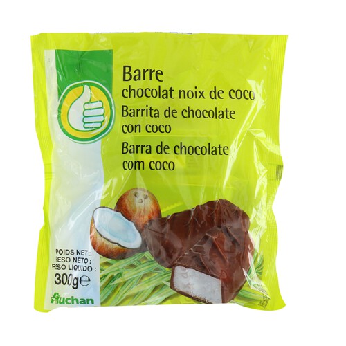 Alcampo PRODUCTO ECONÓMICO ALCAMPO Barritas de chocolate rellenas de coco 300 g