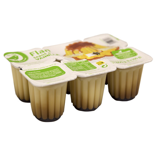 Alcampo PRODUCTO ECONÓMICO ALCAMPO Flan con sabor a vainilla PRODUCTO ECONÓMICO ALCAMPO 6 x 100 g
