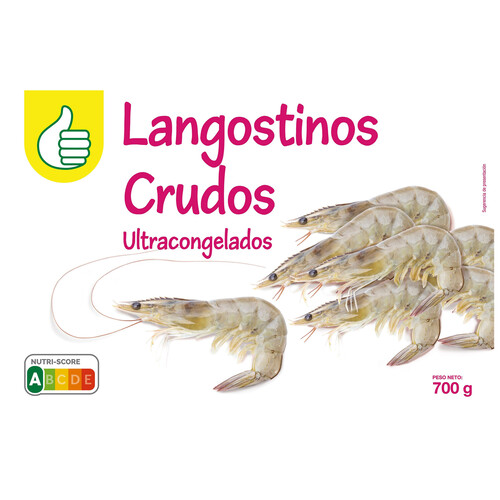Alcampo PRODUCTO ECONÓMICO ALCAMPO Langostinos crudos 50/55 700 g