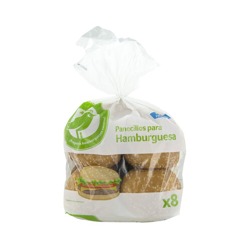 Alcampo PRODUCTO ECONÓMICO ALCAMPO Pan para hamburguesa con sésamo 8 uds. 440 g
