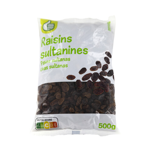 Alcampo PRODUCTO ECONÓMICO ALCAMPO Pasa sultanas bolsa de 500 g