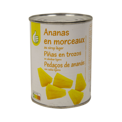 Alcampo PRODUCTO ECONÓMICO ALCAMPO Piña en almibar en trozos PRODUCTO ECONÓMICO ALCAMPO 340 gr