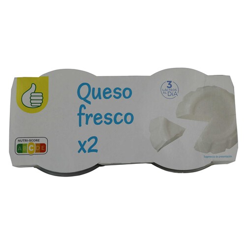 Alcampo PRODUCTO ECONÓMICO ALCAMPO Queso fresco PRODUCTO ECONÓMICO ALCAMPO 2 uds. x 250 g
