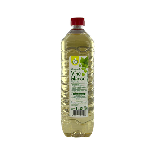 Alcampo PRODUCTO ECONÓMICO ALCAMPO Vinagre de vino blanco botella de 1 l