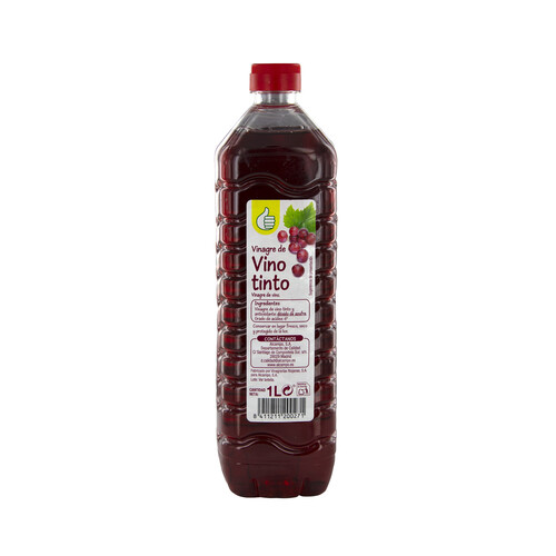 Alcampo PRODUCTO ECONÓMICO ALCAMPO Vinagre de vino tinto botella de 1 l