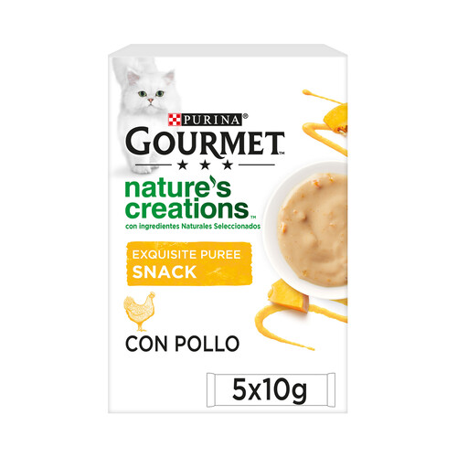 Alcampo PURINA GOURMET Snack gatos con pollo 5 x 10 g
