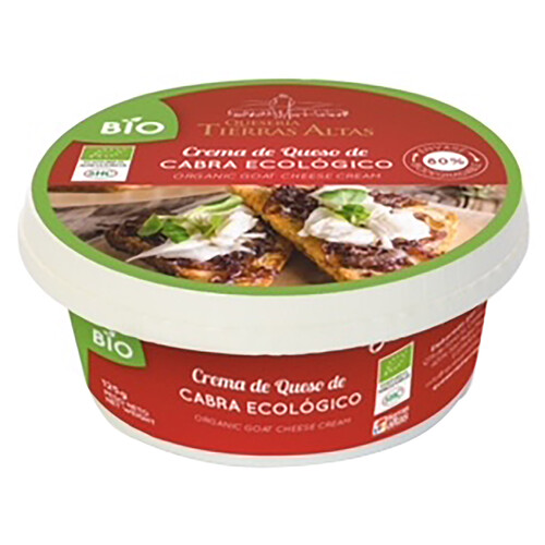 Alcampo QUESERIA TIERRAS ALTAS Tarrina de crema de queso de cabra ecológico 125 g