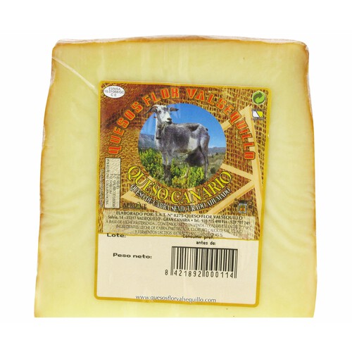 Alcampo QUESO FLOR VALSEQUILLO Queso semicurado de cabra canario ahumado QUESO FLOR VALSEQUILLO 300 g