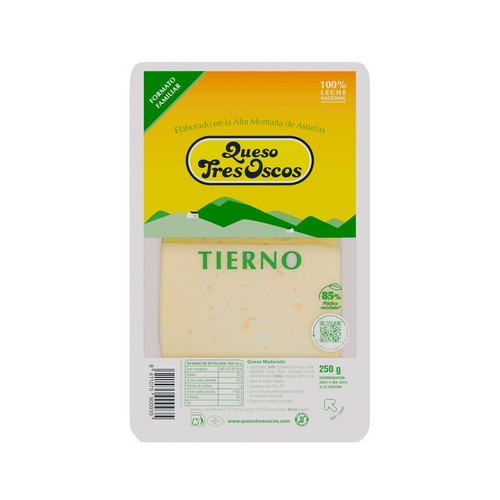 Alcampo QUESO TRES OSCOS Queso en lonchas QUESOS TRES OSCOS 250 g