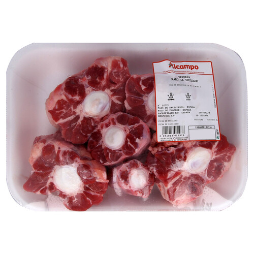 Alcampo Rabo de ternera de 3ª troceado especial guisos o cocción