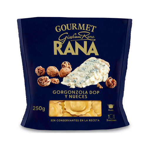 Alcampo RANA Tortellini de pasta fresca la huevo rellenos de gorgonzola DOP y nueces RANA Gourmet 250 g