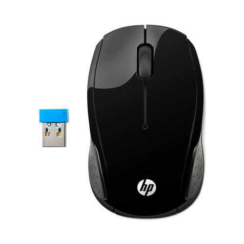 Alcampo Ratón inalámbrico HP 220 (3FV66AA) negro 1600dpi conexión Usb